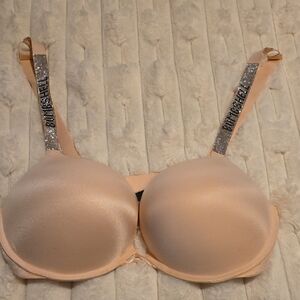 Victoria's Secret Light Pink Bra with Sparkling Straps